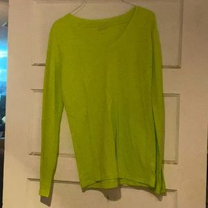 Lime green long sleeve tee